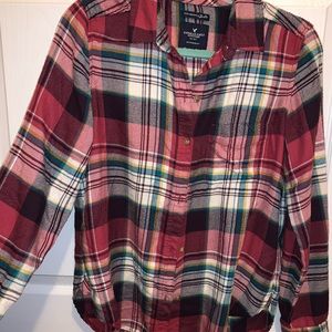 Multi colored flannel